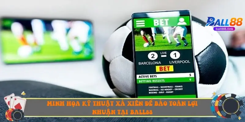 Minh họa kỹ thuật xả xiên để bảo toàn lợi nhuận tại Ball88
