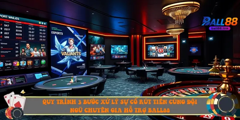 Quy trình 3 bước xử lý sự cố rút tiền cùng đội ngũ chuyên gia hỗ trợ Ball88