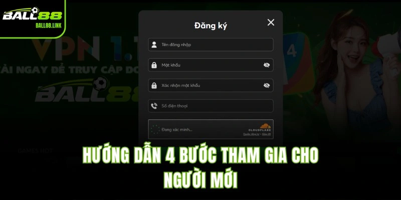 Đăng Ký BALL88 | Tạo Tài Khoản Nhận Ngay Ưu Đãi VIP 2026 Hướng dẫn 4 bước tham gia cho người mới