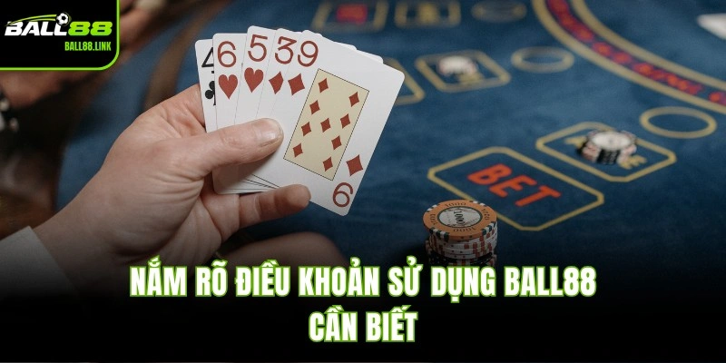 Nắm rõ điều khoản sử dụng BALL88 cần biết